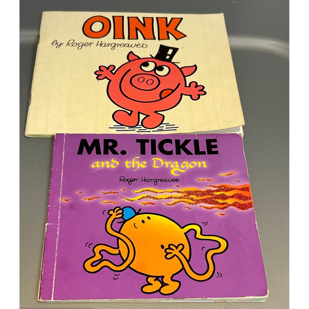 Roger Hargreaves‎ Book Lot Oink Timbuctoo 1978 & Mr Tickle and the Dragon 2008